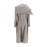 Ferragamo Brown Fleece Wool Coat